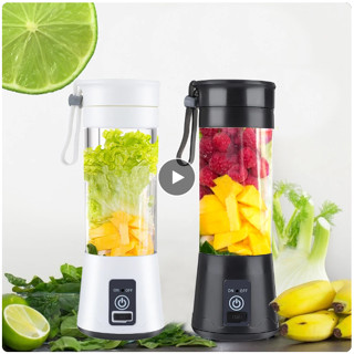 Liquidificador Portátil Preto ou Branco Para Shakes E Smoothies Dose Única Viagem Espremedor De Frutas Copo Misturador Com Recarregável 2000 Mah Bateria Recarregável Usb Pequeno Mini Liquidificador