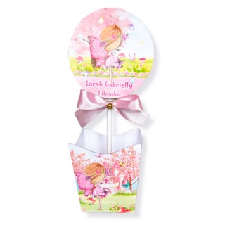 CAIXA CACHEPO / CENTRO DE MESA PERSONALIZADO JARDIM ENCANTADO DAS FADAS Lembrancinha Aniversário