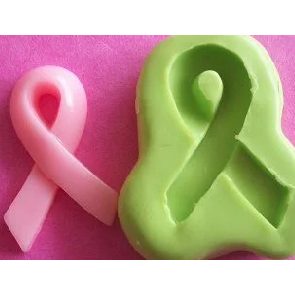 Molde se silicone, outubro rosa - para confeitos em docinhos e outros - 3cm