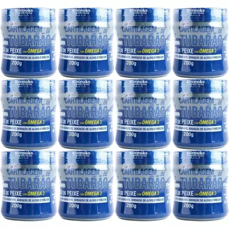 Caixa com 12 Pomada Gel Cartilagem De Tubarão 200g - Rhenuks em Oferta na Shopee
