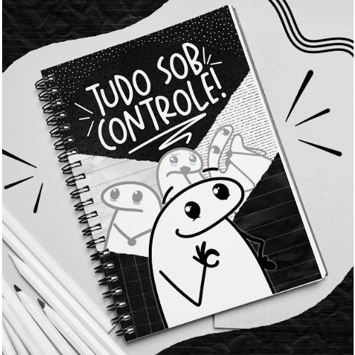 Caderno Flork frases anotações em Oferta na Shopee