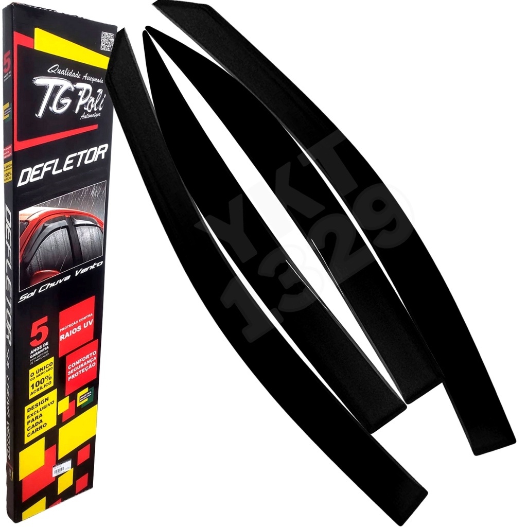 Detalhes do Calha De Chuva Defletor Tg Poli GM Chevrolet Onix Prisma 13 14 15 16 17 18 19 20 GM Chevrolet Joy