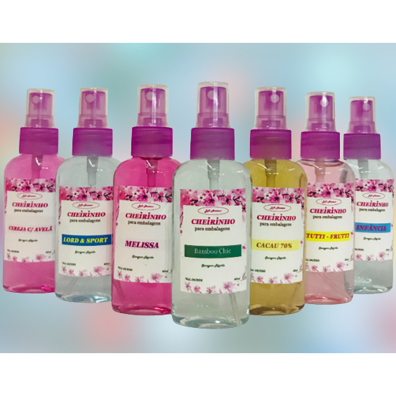 Cheirinho Para Embalagens Papel Caixas Ambientes - Aromatizador 60ml