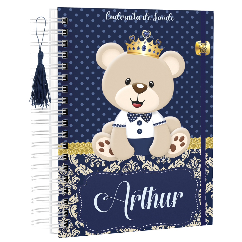 Caderneta de Vacinação Vacina Saúde Ursinho Príncipe Cada Dura Atualizada Modelo 175 em Oferta na Shopee