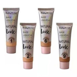 Bases Líquida Ruby Rose Natural Look Chocolate HB8051 em Oferta na Shopee