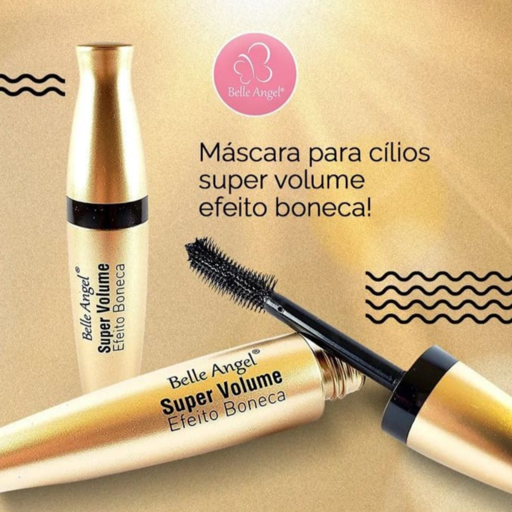 Máscara De Cílios Super Volume Efeito Boneca 18ml - Belle Angel