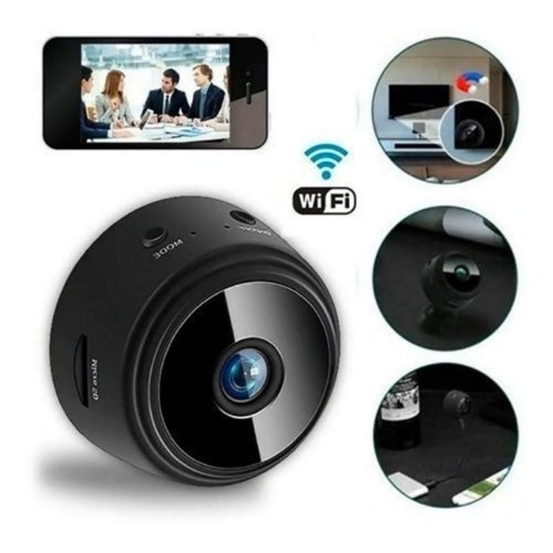 câmera de segurança a9 mini wi-fi HD sensor de presença grava imagens e áudio