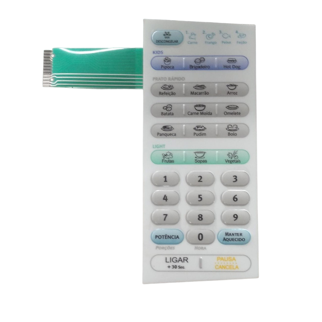 Membrana Painel Controle Microondas Electrolux Me28s Compativel