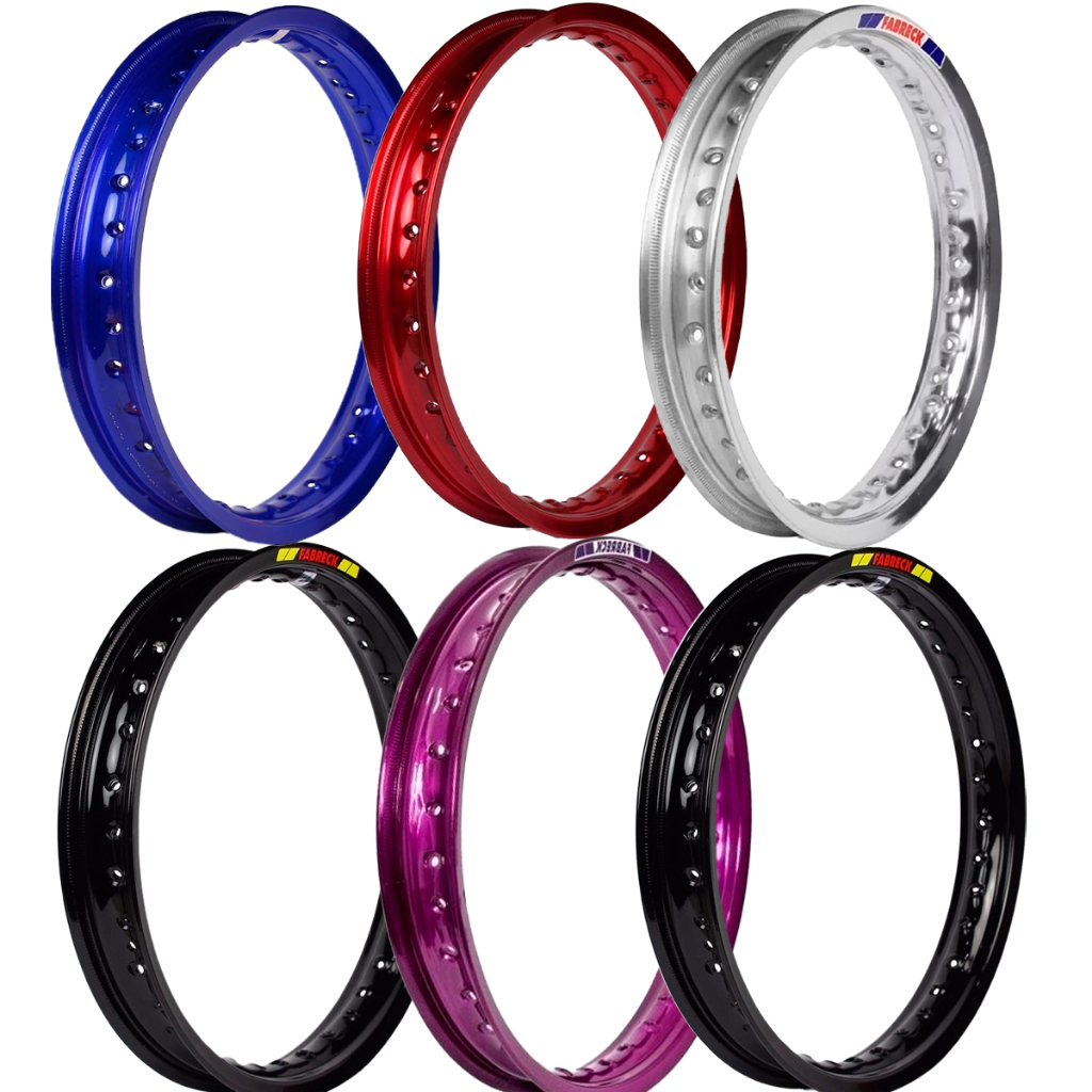 Aro de Alumínio Dianteiro 19 X 185 Nxr Bros 125 150 160 Xre 190 Fabreck Colorido Novo FBK