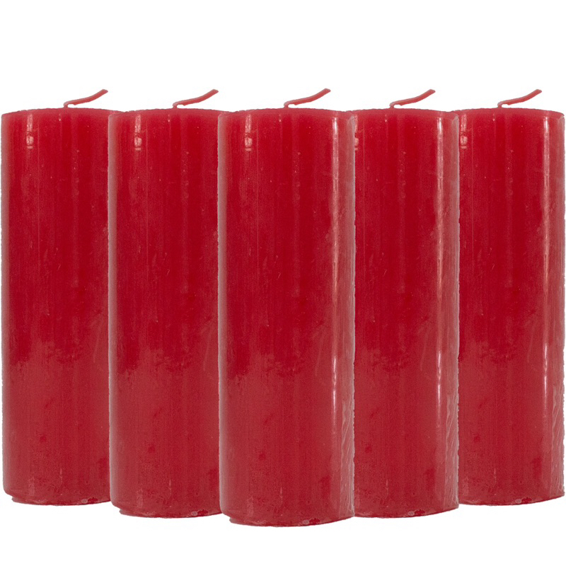 Vela Votiva de 7 Dias Vermelha - 12 Unidades