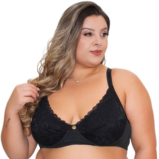 Sutiã IMI Lingerie Sem Bojo Plus Size Reforçado Sustentação Renda Suzane