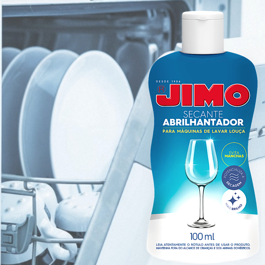 Jimo Secante Abrilhantador 100ml para Máquina de Lavar Louças