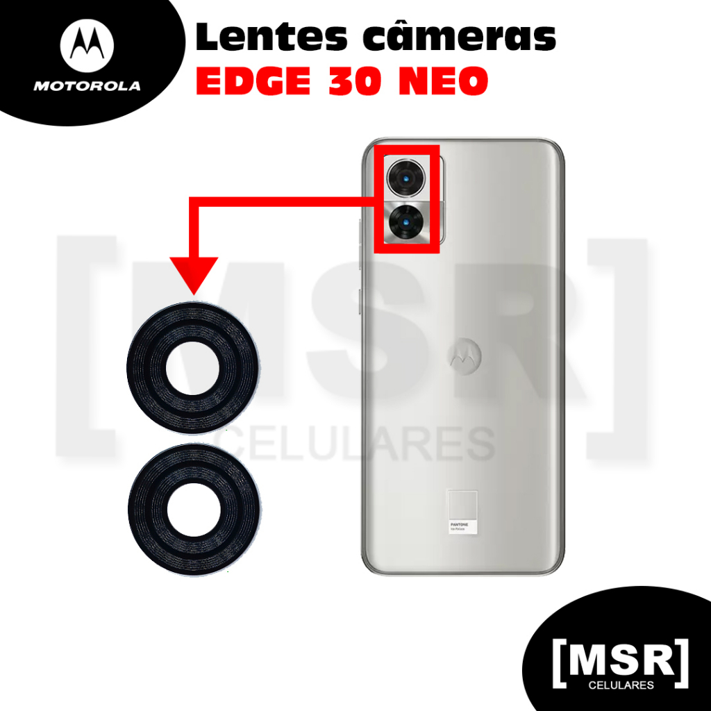 Lentes da câmera celular MOTOROLA modelo EDGE 30 NEO