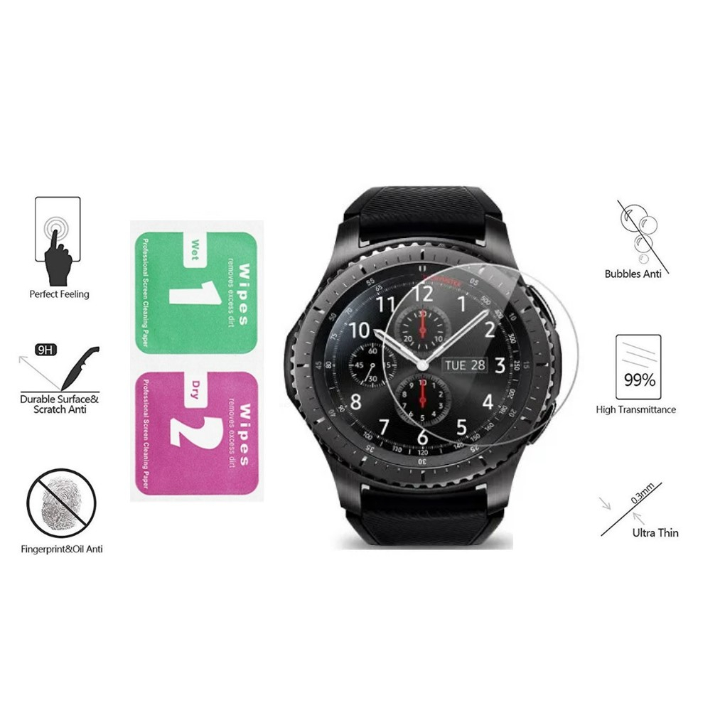Película Protetora Vidro Temperado Compatível Samsung Galaxy Gear S3 Frontier