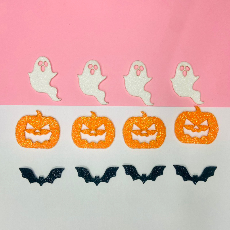 Halloween Kit aplique EVA glitter dias das bruxas lacinhos Pets Pet Shop