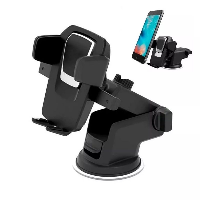Suporte Veicular Gps Carro Smartphone iPhone Universal Flex Celulares
