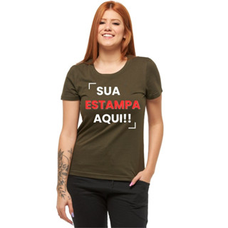 Camiseta T-shirts Blusa Baby Look Feminina Estampa Personalizada - C6E