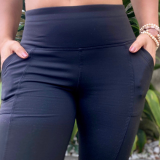 Calça Legging Montaria Plus Size Flanelada Com Bolsos e Cintura Alta Leg Térmica Grossa Peluciada em Oferta na Shopee