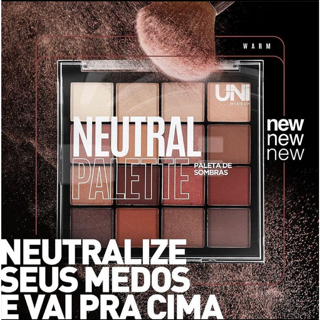 Paleta de Sombras NEUTRAL PALETTE UniMakeup em Oferta na Shopee