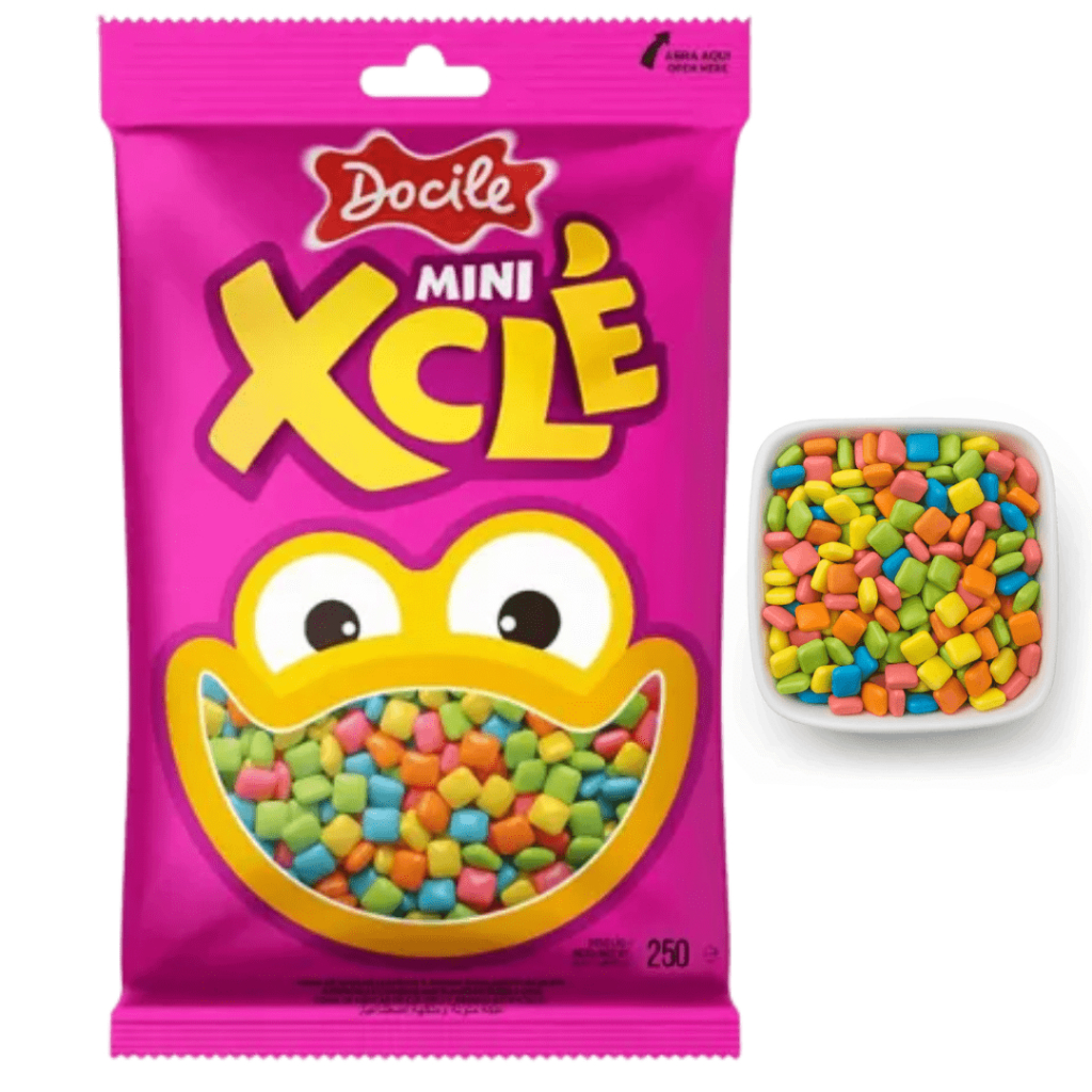 Chiclete X Clé Tutti Frutti Colorido Sortido 250g - Docile
