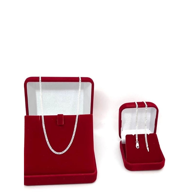 kit conjunto corrente 60 cm - 2 mm + pulseira Grumet escama peixe na prata 925 legítima italiana pura