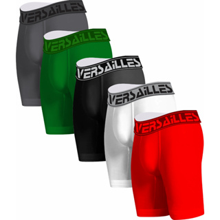 Kit 5 ou 3 Cuecas Ciclista Masculino Cueca Long Leg Microfibra em Oferta na Shopee