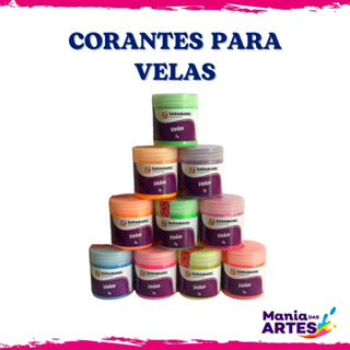 Kit 10 Corante Anilina Para Velas Artesanais Decorativas Perfumadas 7g Saramanil Corantes em Oferta na Shopee