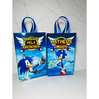 15 Sacolinha Personalizada Sonic