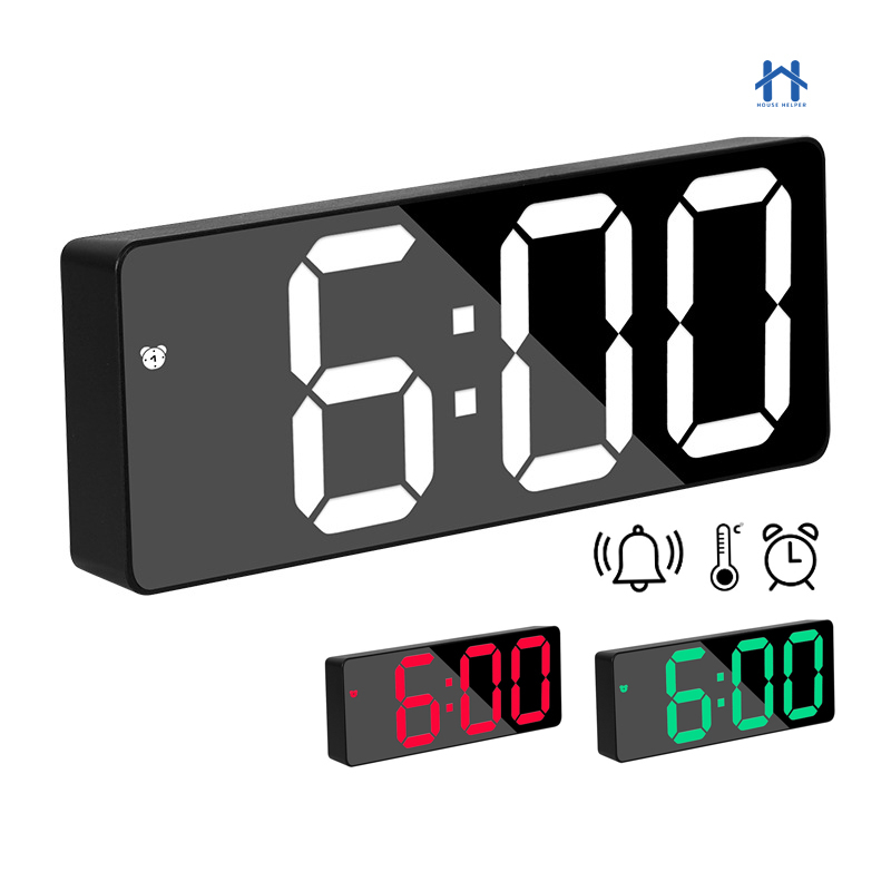 Relógio Digital com LED Colorido para Mesa Despertador Alarme Temperatura E Demais Funções em Oferta na Shopee