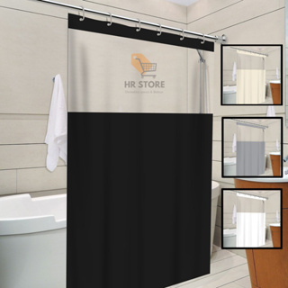 Cortina De Box Banheiro Com Visor Transparente Antimofo 100% Em PVC Resistente em Oferta na Shopee