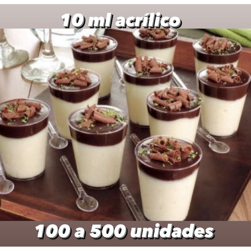 COPO ACRÍLICO SANTA CEIA MINI 10 ML – 100 A 500 UNIDADES em Oferta na Shopee