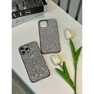 Capa Capinha Case De Luxo Modelo Diamante Strass Gliter Prata Luxuosa Para IPhone 11 12 12PRO 13 13PRO 14 14PRO 14PRO MAX 12PRO MAX 13PRO MAX 15 15PRO 15PRO MAX