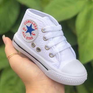 BOTA Branca bebê/infantil Tipo All Star Cano ALTO - DIRETO DA FÁBRICA.