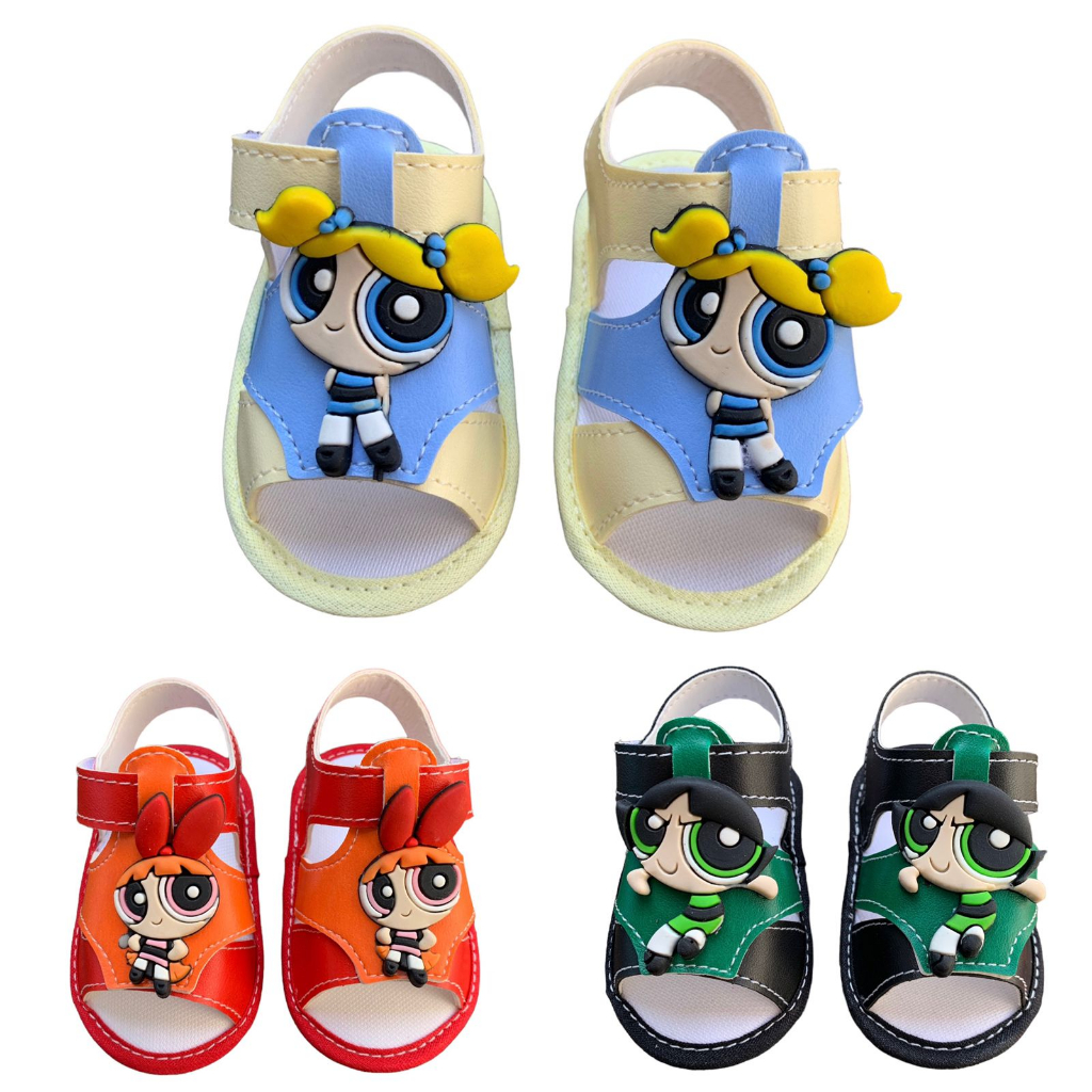 Sandália Personagem Meninas Super Poderosas Recém Nascido/ bebê direto da fábrica ótima qualidade em Oferta na Shopee