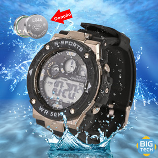 Relogios Masculinos Gshock Militar Prova D Agua De Silicone Luxo Digital Original Led Esportivo Cronômetro S712