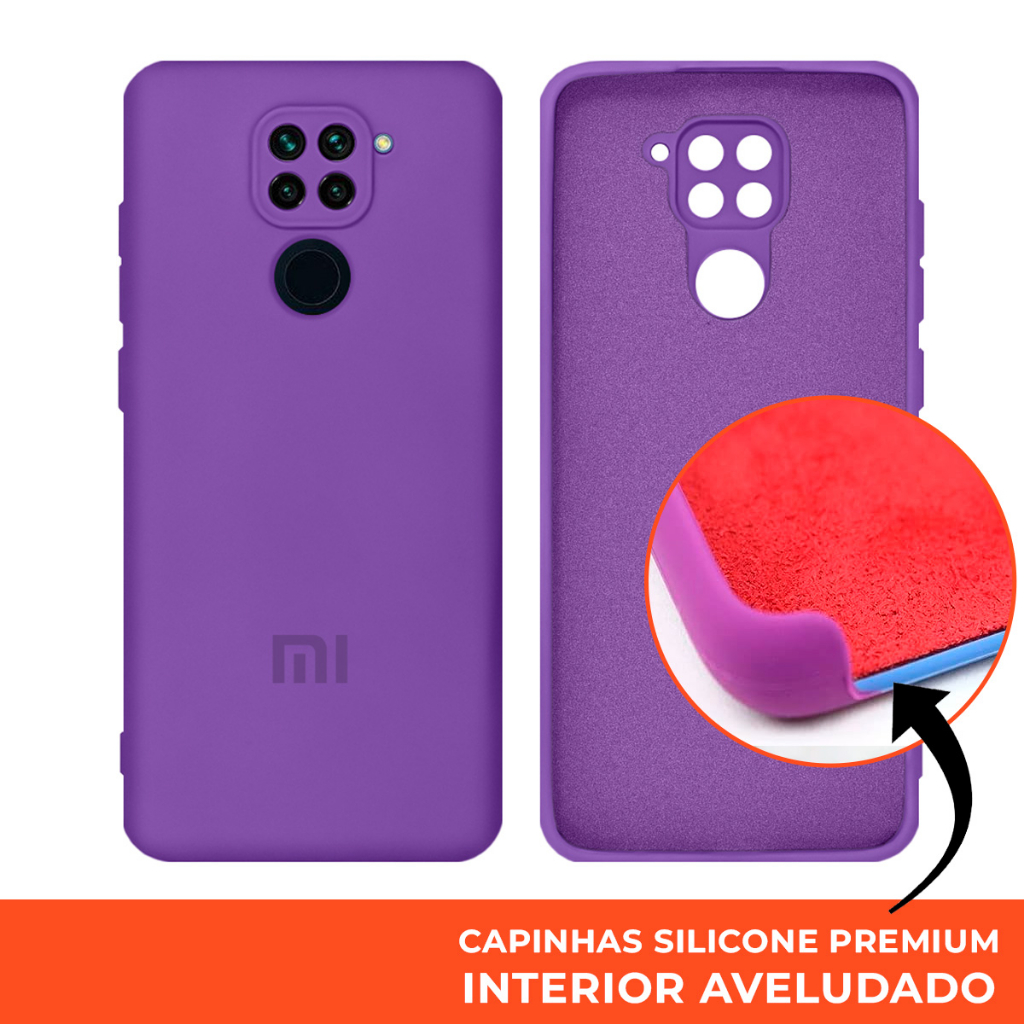 Capinha para Xiaomi Mi Note 9 com Proteção na Câmera em Silicone com Interior Aveludado todas as cores