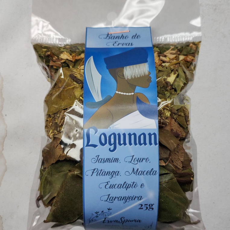 Banho de Ervas Logunan - Orixá Tempo - Jasmim, Louro, Pitanga, Macela, Eucalipto, Laranjeira