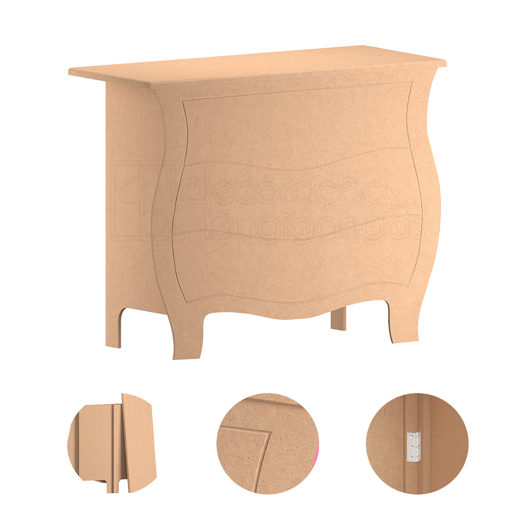 Comoda Fake Bombe Desmontável Decoração de Festa Compacta