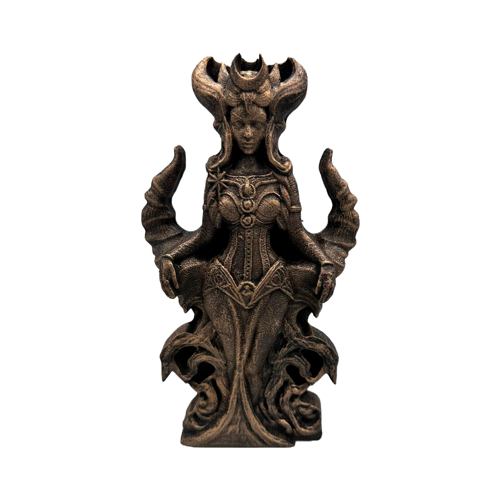 Estatua Deusa Nyx Wicca Resina Exclusivo Wiccaa 22,5cm Dr
