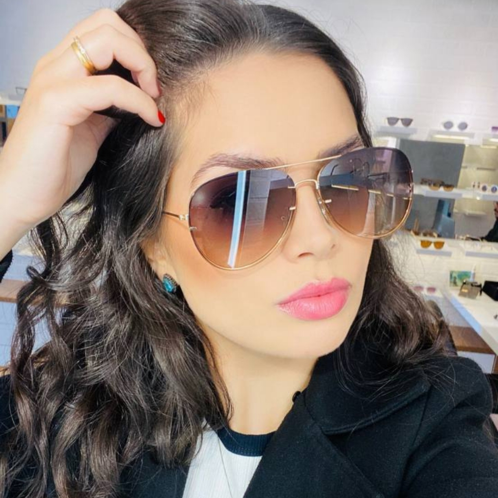 Óculos de Sol Aviador Clássico Unissex Proteção UV400