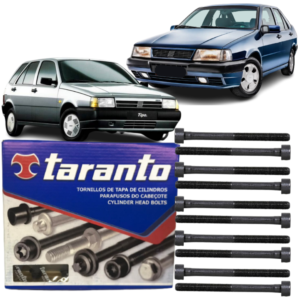 Kit Parafuso De Cabeçote Fiat Tempra Tipo 2.0 8v 1992 A 1999