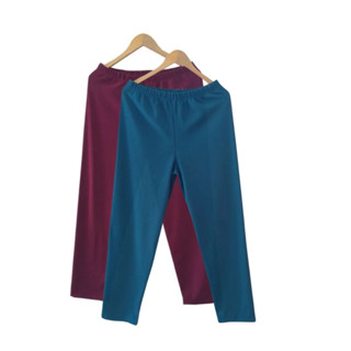 Kit 2 Calças De Gorgurão Gorgurinho Feminina Gancho Alto Com Elastico Na Cintura Para