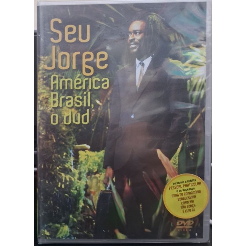 DVD  Seu Jorge  América  Brasil  O DVD novo lacrado.