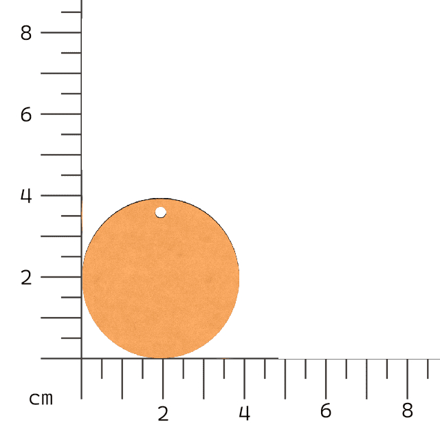 50 Bolachas 4 Cm 1 Furo Mdf Crú Círculo Aplique bolacha — imagem 2 de 2