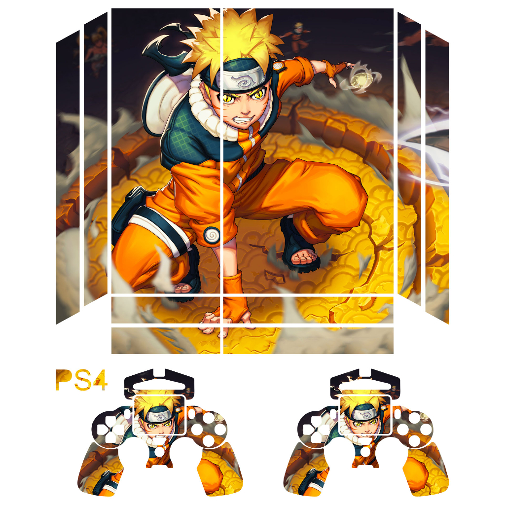 Skin para console Playstation 4  - PS4 Fat  - Naruto