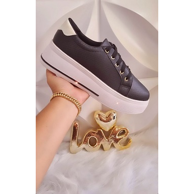 Tenis feminino caminhada academia confortavel tenis feminino preto cobra sola branca plataforma  super macio e confortavel tenis feminino cobra preto promoção