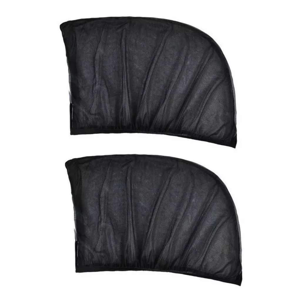 kit cortinas pra janela de carro proteção contra sol, insetos e ventos fortes pra bebe viagens 2 peças