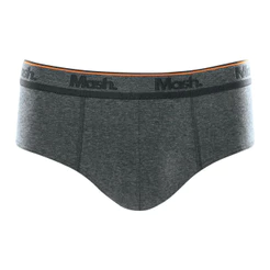 Cueca Slip Mash Masculina Cotton Algodão Elástico