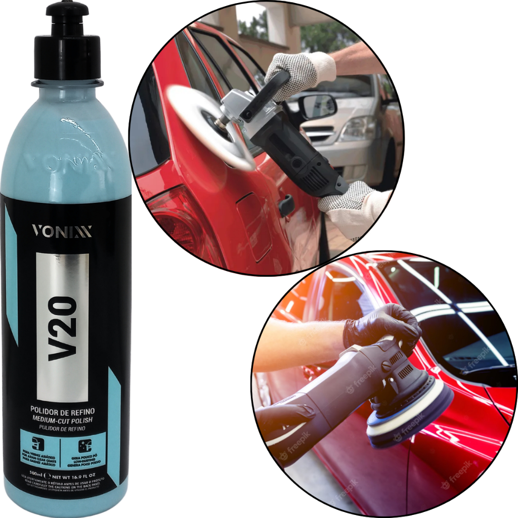V20 Polidor De Refino Para Verniz Asiático 500ml Vonixx - Spare Parts and Accessories for Vehicles