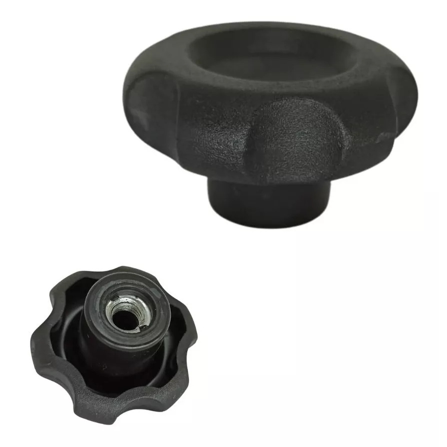 Kit Manipulo Femea Preto 45mm com rosca 3/8 1/4 5/16 5 Unidades em Oferta na Shopee